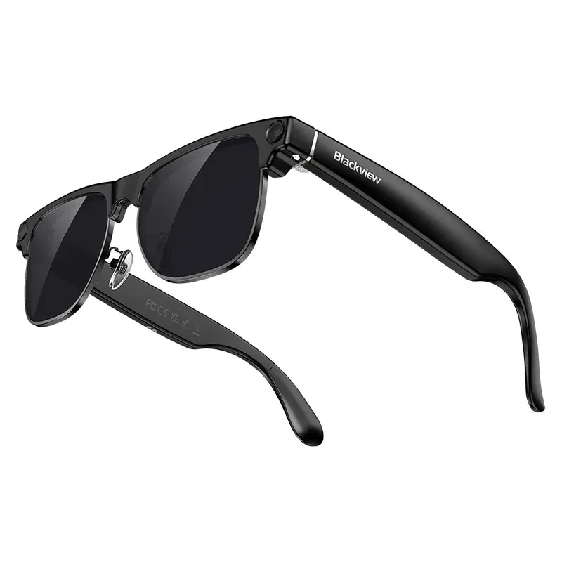 Lentes negros Blackview vistos en ángulo